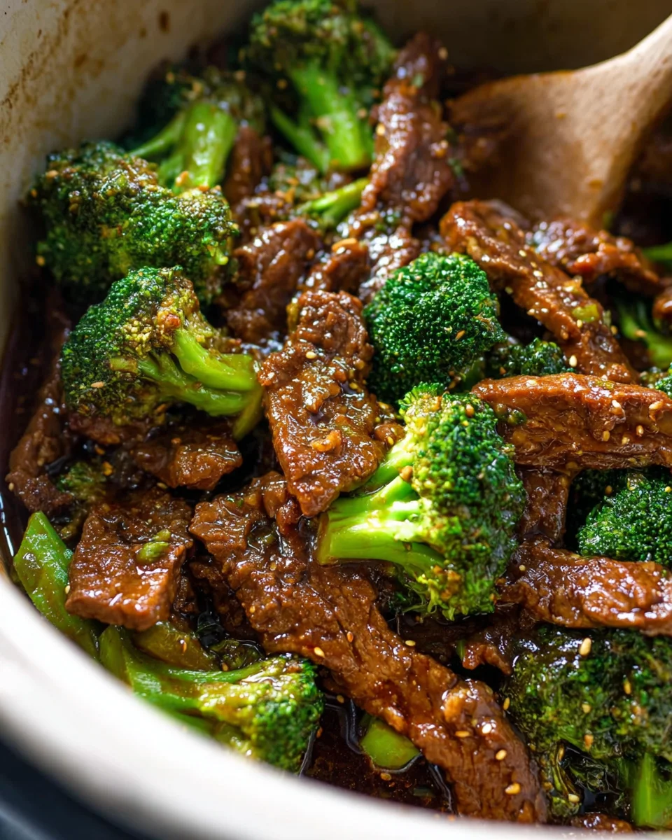 Slow Cooker Broccoli Beef