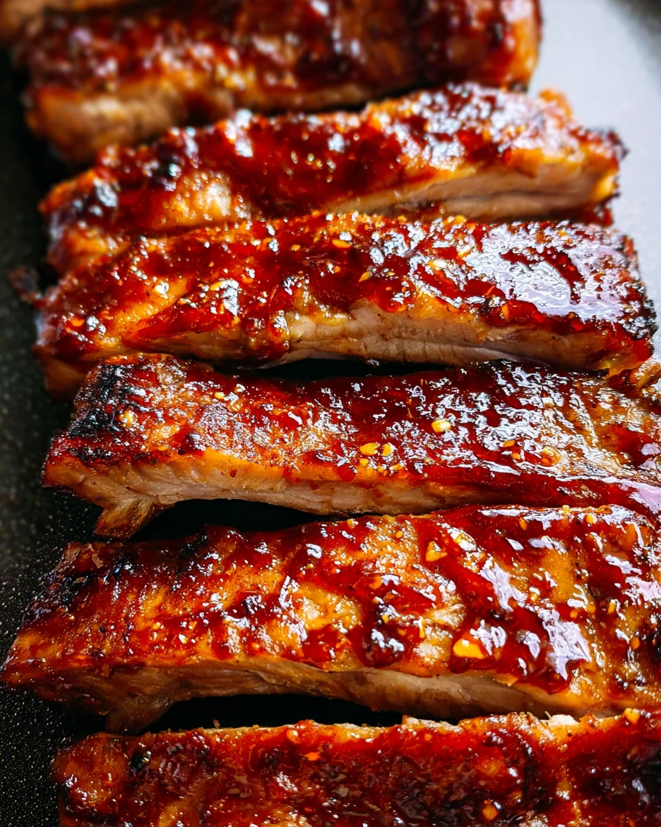 Sticky Oven Barbecue Ribs