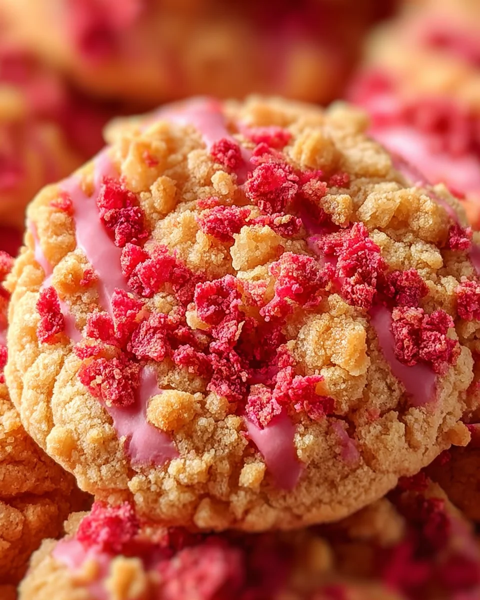 Strawberry Crunch Cookies 23 Strawberry