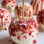 Strawberry Shortcake Candy Apples