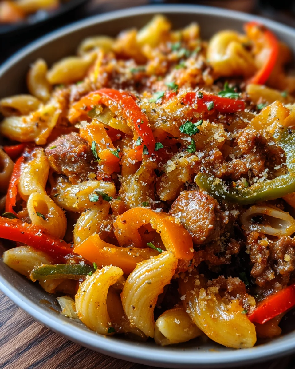 Sweet Pepper & Sausage Pasta 23 Sweet Pepper & Sausage Pasta