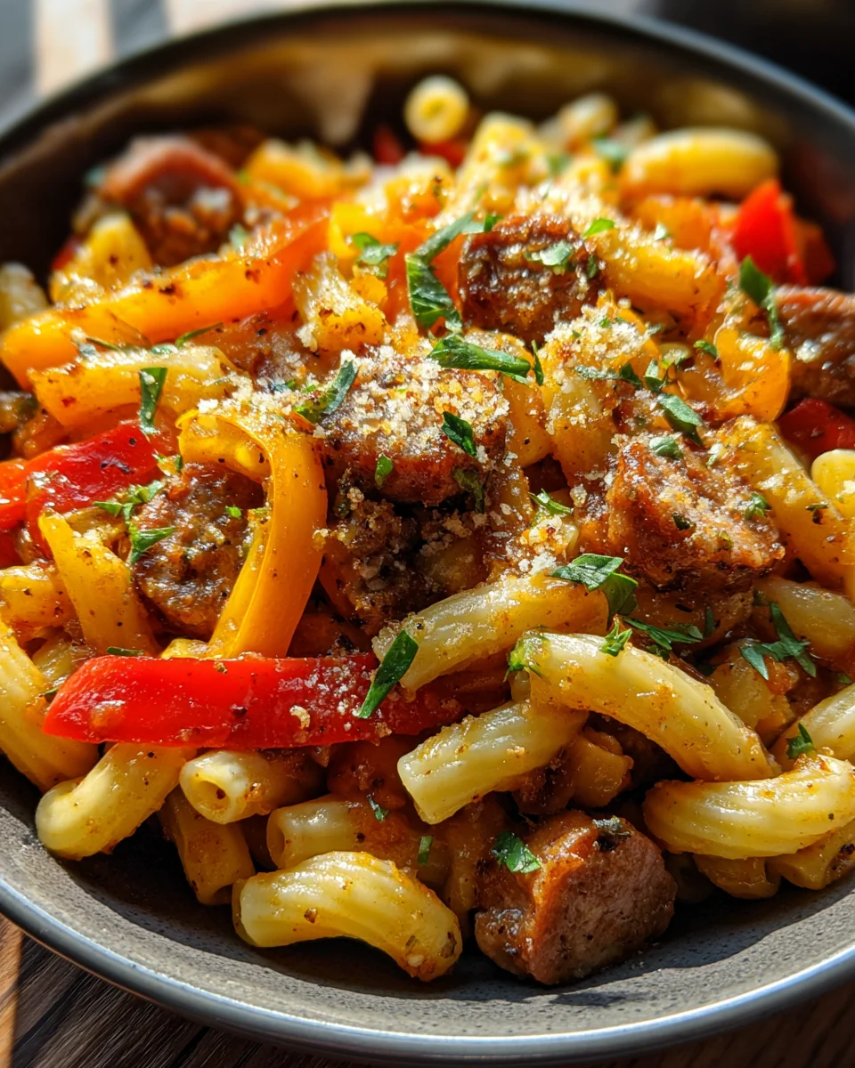 Sweet Pepper & Sausage Pasta 20 Sweet