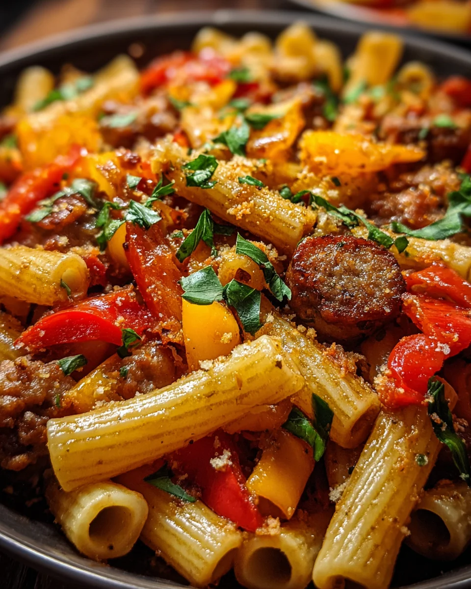 Sweet Pepper & Sausage Pasta 21 Sweet