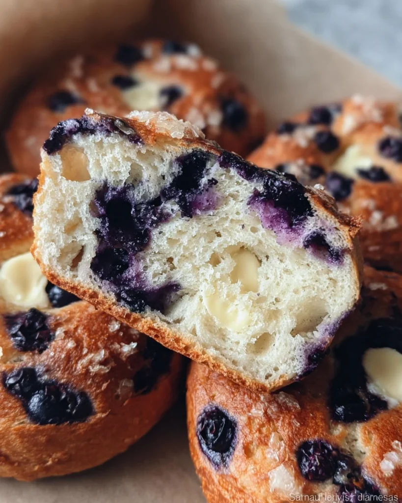 Three Ingredient Blueberry Bagels (High Protein, Low Carb)