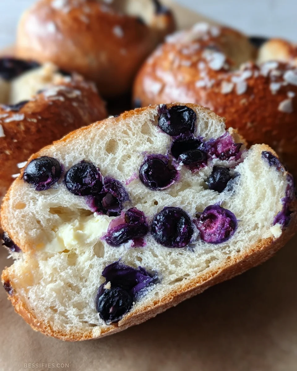 Three Ingredient Blueberry Bagels (High Protein, Low Carb) 16 Three