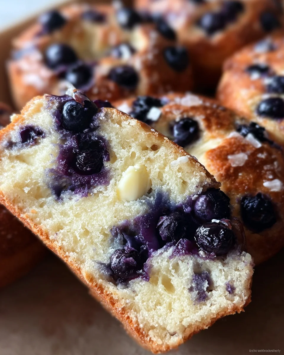 Three Ingredient Blueberry Bagels (High Protein, Low Carb) 17 Three