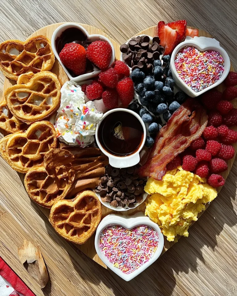 Valentine's Day Waffle Board