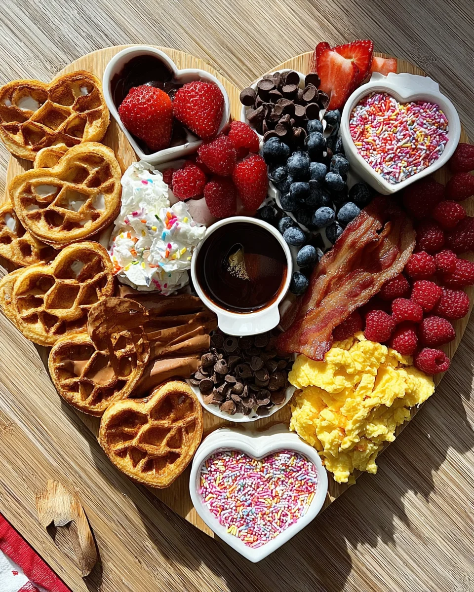 Valentine's Day Waffle Board