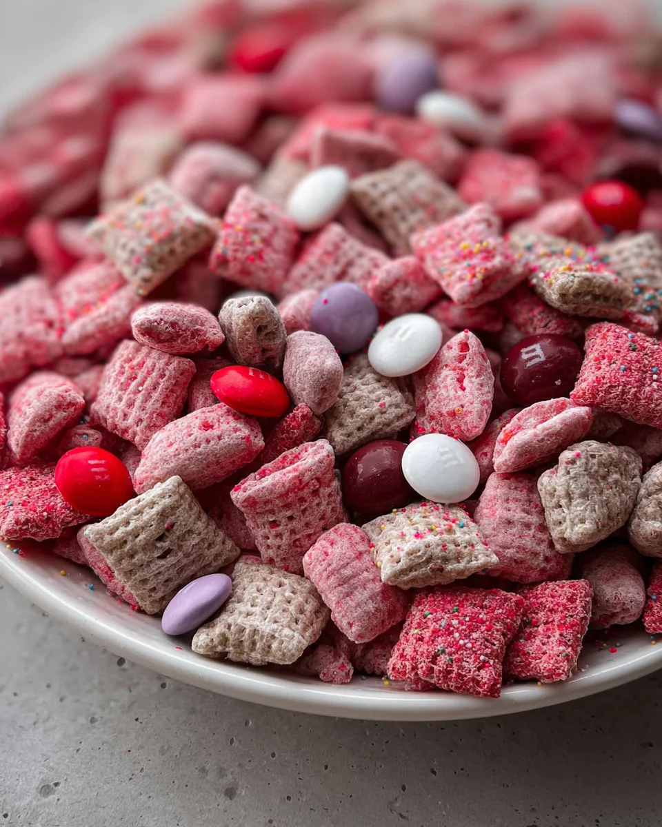 Valentine's day muddy buddies