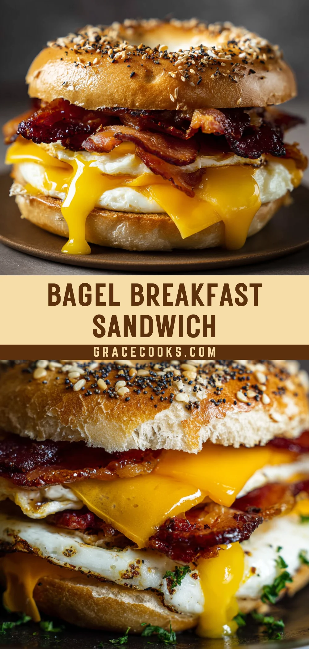 Bagel Breakfast Sandwich 16 Pinterest Hidden Image