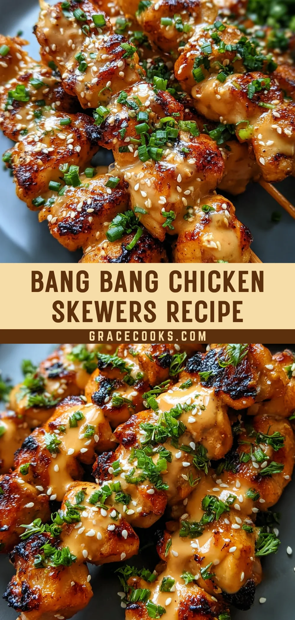 Bang Bang Chicken Skewers Recipe 22 Pinterest Hidden Image