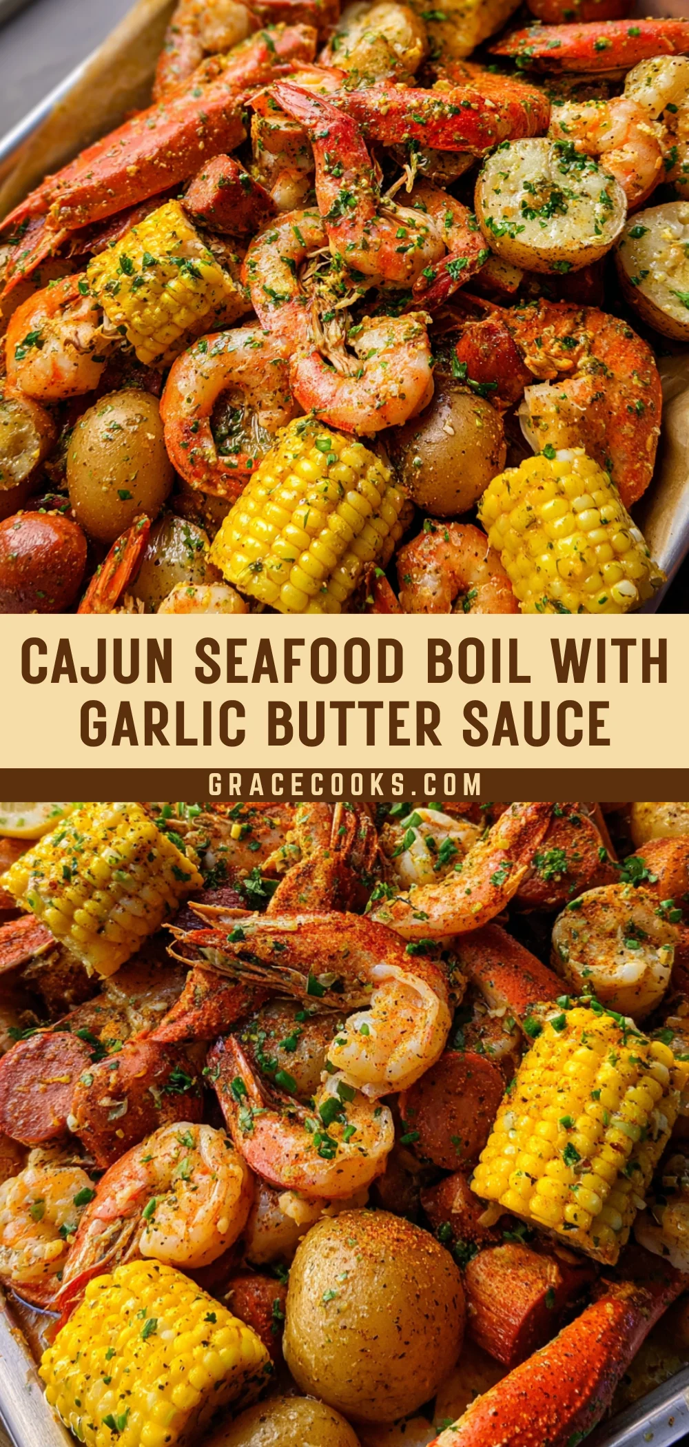 Cajun Seafood Boil with Garlic Butter Sauce 18 Pinterest Hidden Image