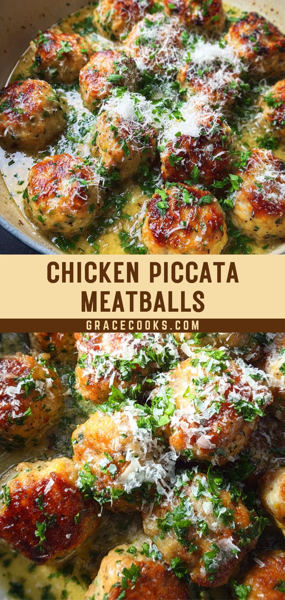 Chicken Piccata Meatballs 21 Pinterest Hidden Image