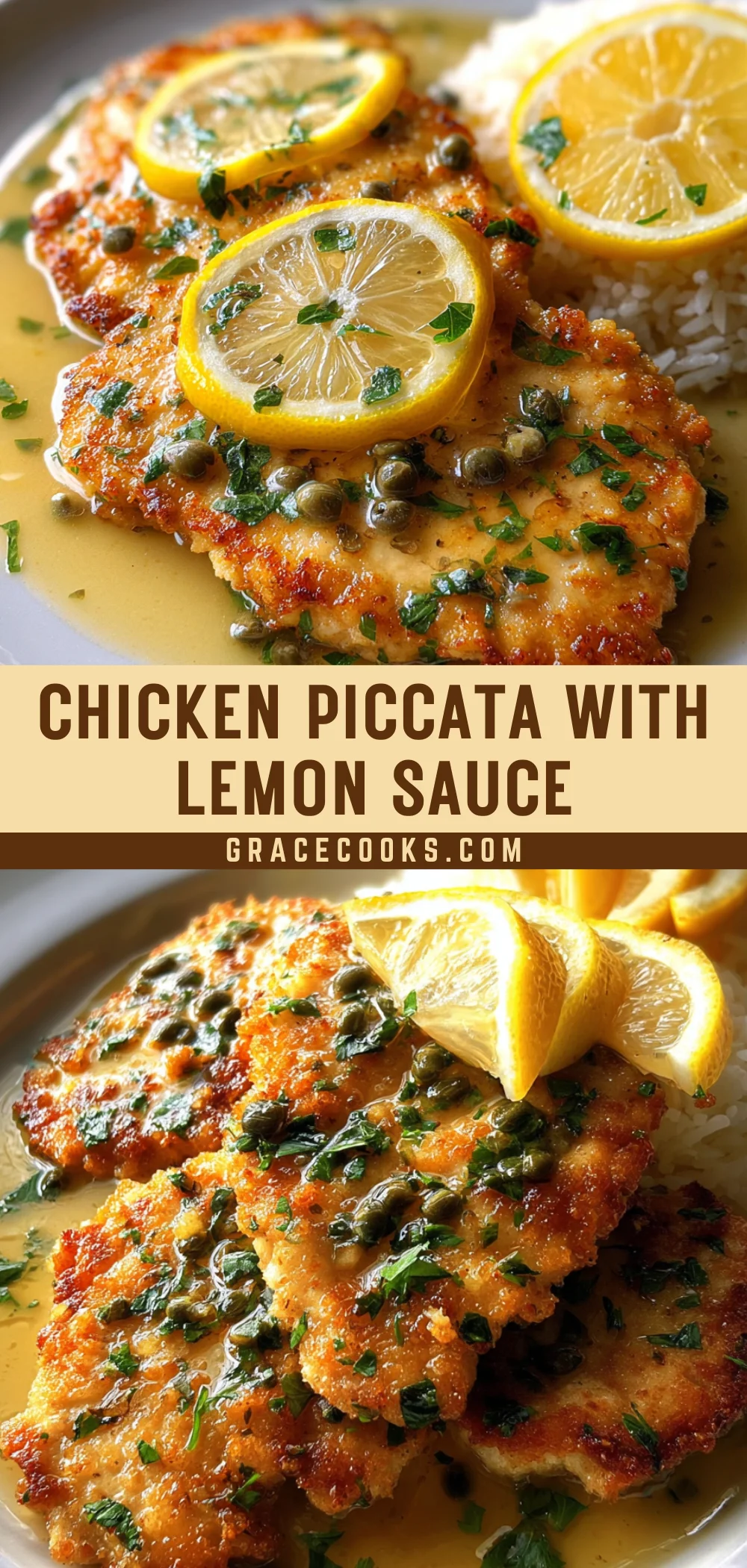 Chicken Piccata with Lemon Sauce 20 Pinterest Hidden Image