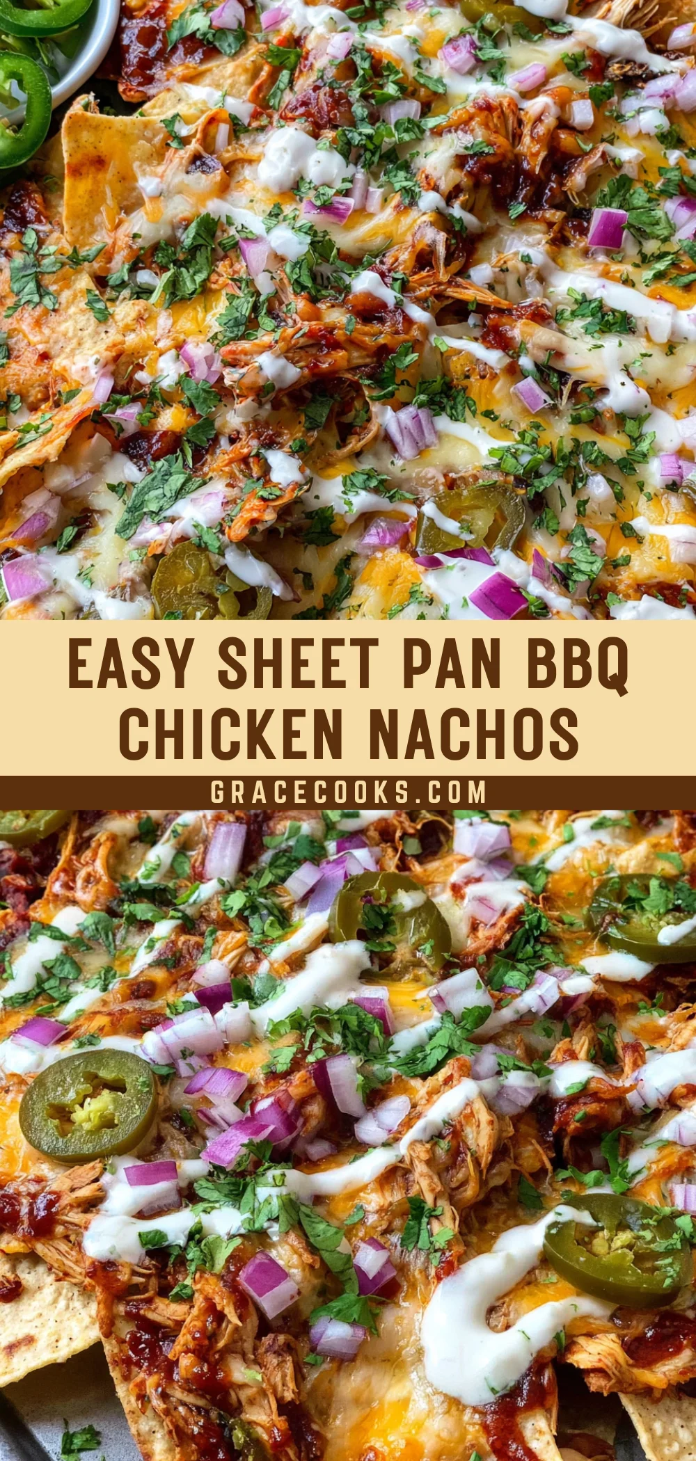 Easy Sheet Pan BBQ Chicken Nachos 20 Pinterest Hidden Image