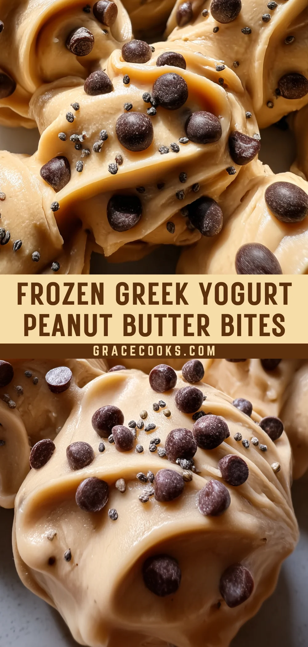 Frozen Greek Yogurt Peanut Butter Bites 17 Pinterest Hidden Image