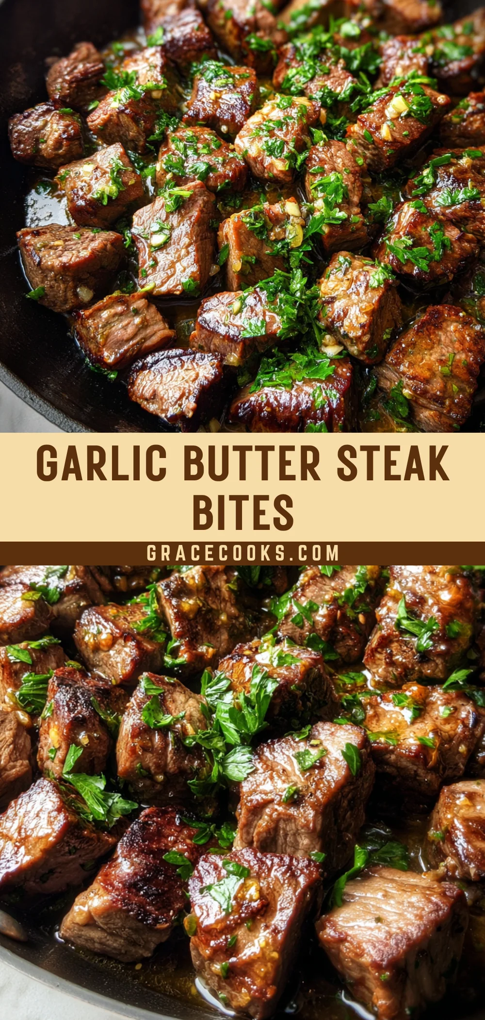 Garlic Butter Steak Bites 15 Pinterest Hidden Image