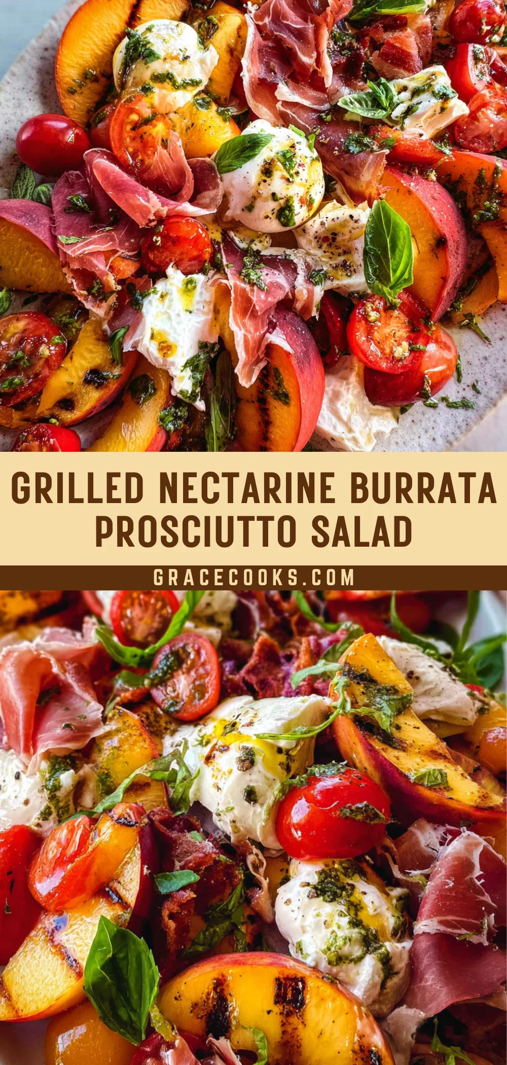 Grilled Nectarine Burrata Prosciutto Salad 25 Pinterest Hidden Image
