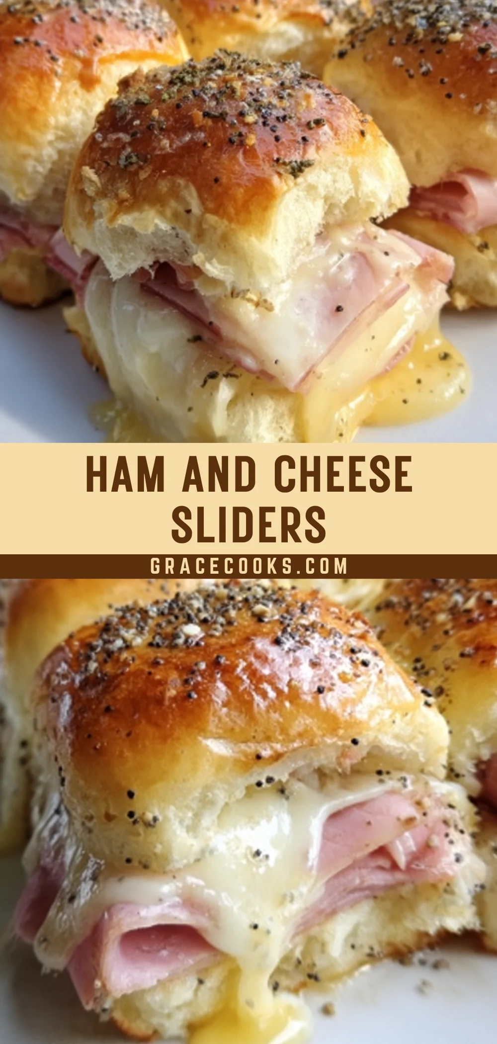 Ham and Cheese Sliders 20 Pinterest Hidden Image