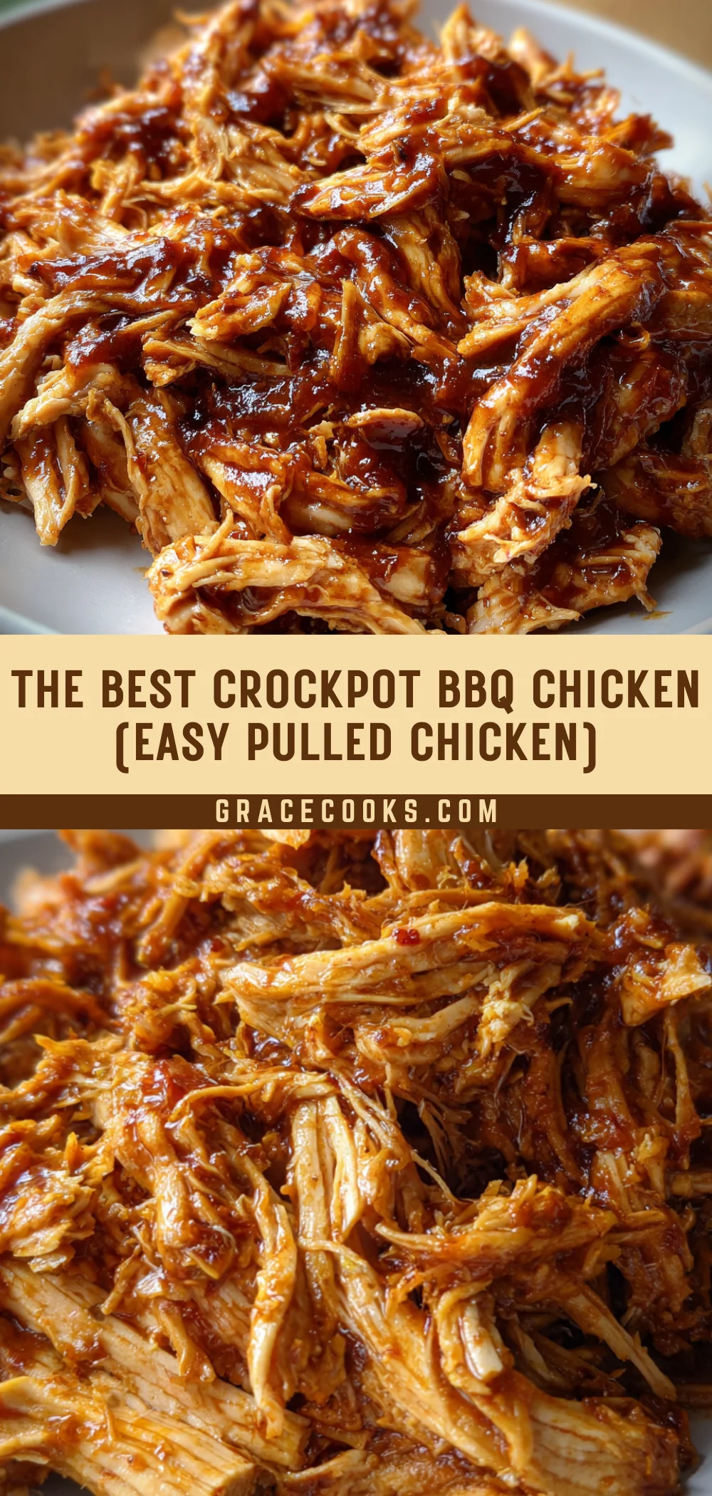 The Best Crockpot BBQ Chicken (Easy Pulled Chicken) 19 Pinterest Hidden Image