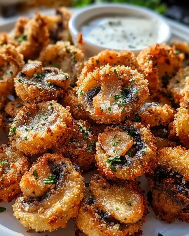 Air Fryer Ranch Mushrooms