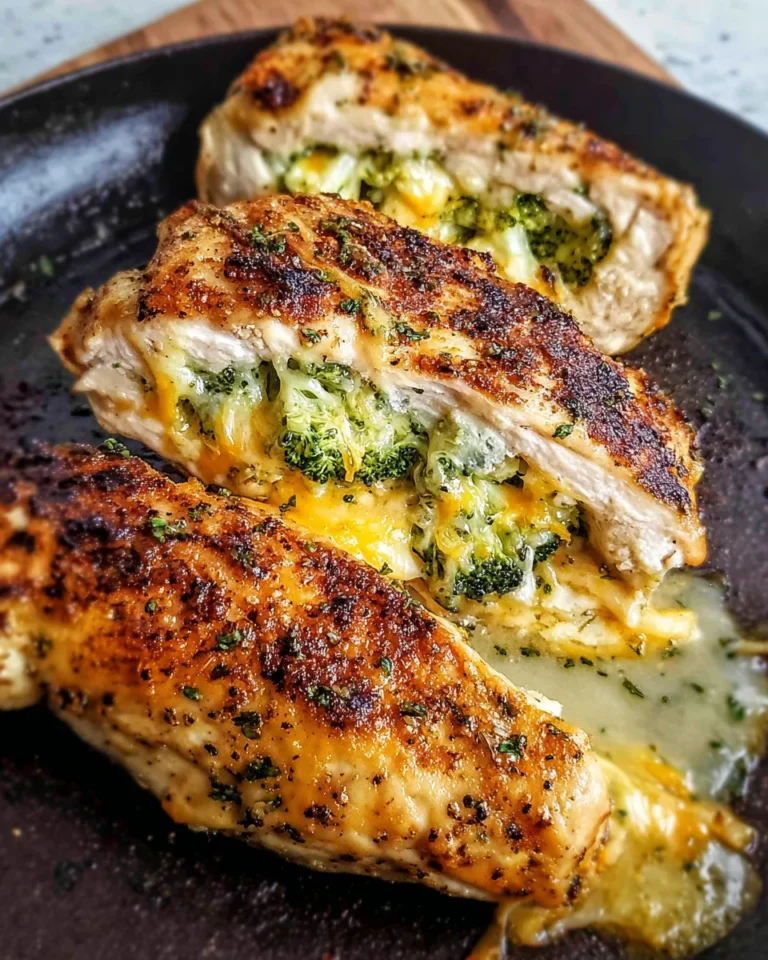 Broccoli Cheddar Stuffed Chicken Breasts