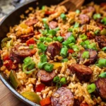 Cajun Sausage and Rice Skillet