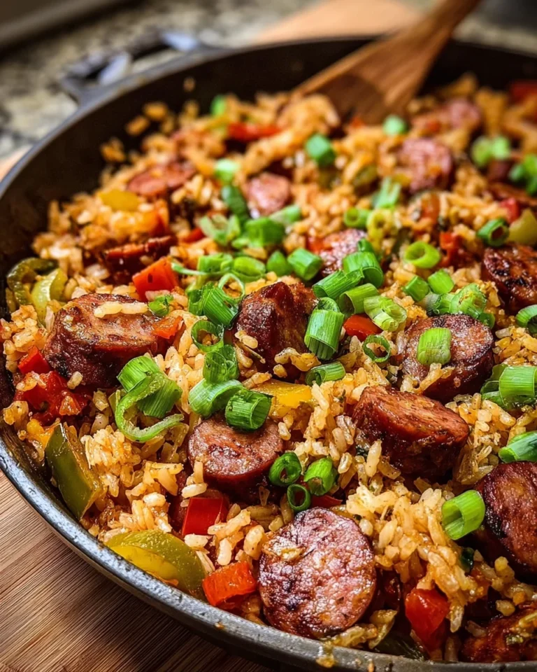 Cajun Sausage and Rice Skillet
