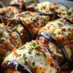Cheesy Eggplant Rolls
