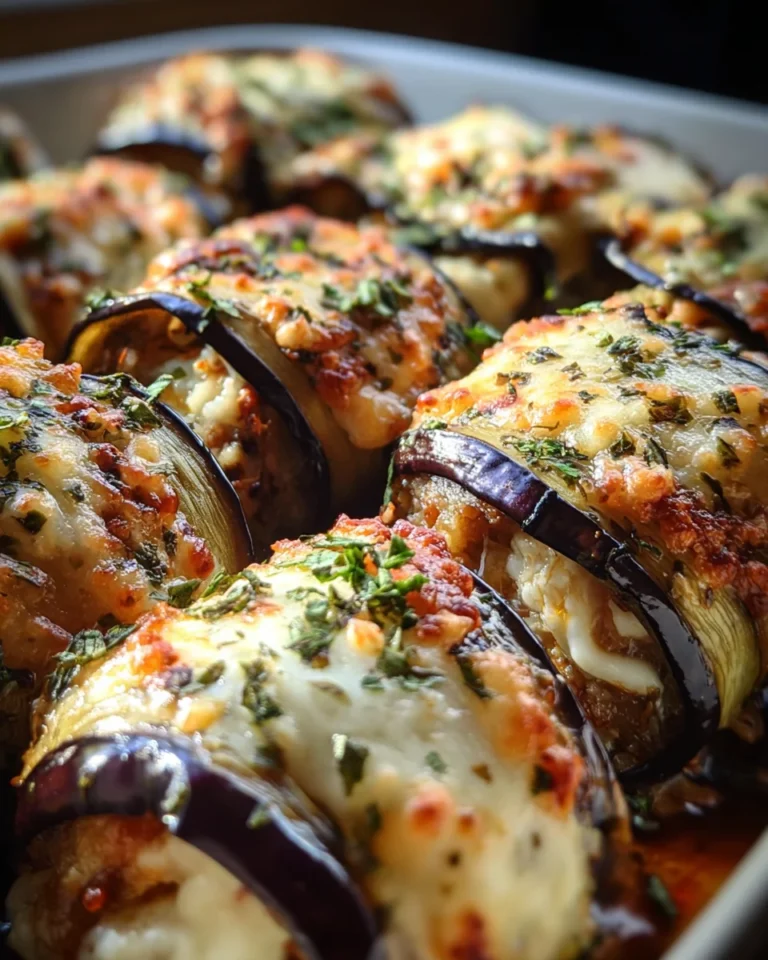 Cheesy Eggplant Rolls