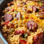 Cheesy Sausage and Rice Casserole