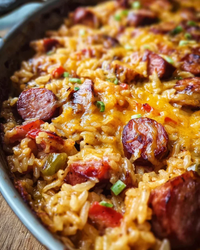 Cheesy Sausage and Rice Casserole 27 Cheesy Sausage and Rice Casserole