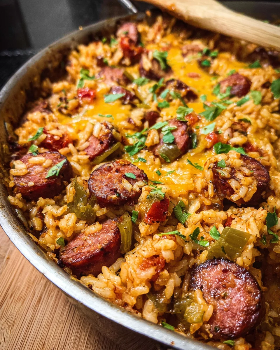 Cheesy Sausage and Rice Casserole 23 Cheesy