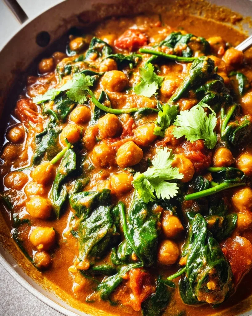 Chickpea Spinach Curry (Chana Palak Masala)