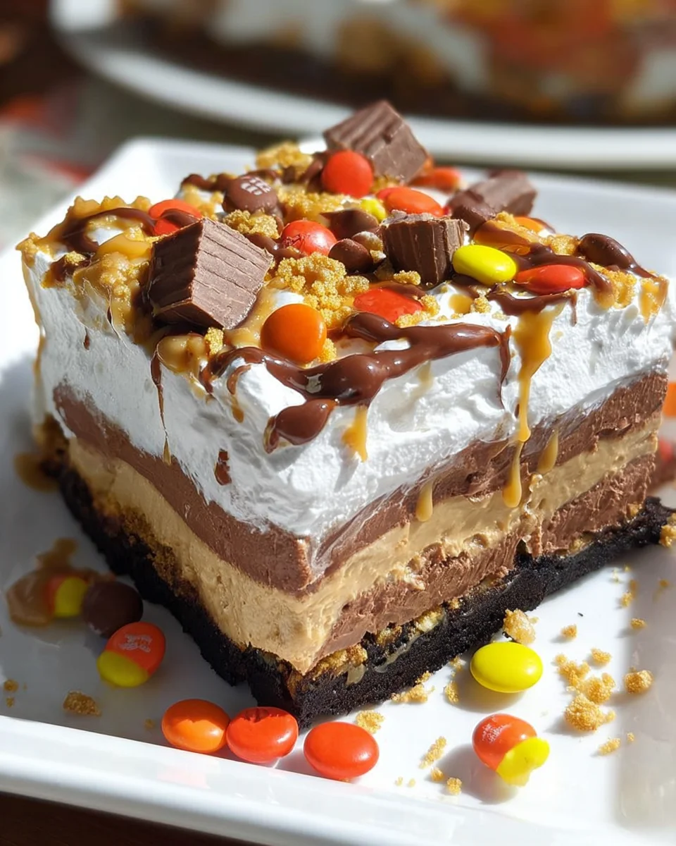 Chocolate Peanut Butter Lasagna