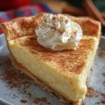 Christmas Eve Cinnamon-Vanilla Creamy Custard Pie Recipe