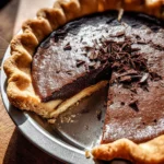 Dark Chocolate Chess Pie