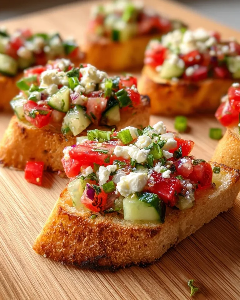 Garden Fresh Mediterranean Bruschetta