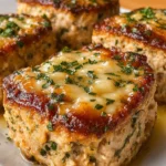 Garlic Parmesan Chicken Meatloaves