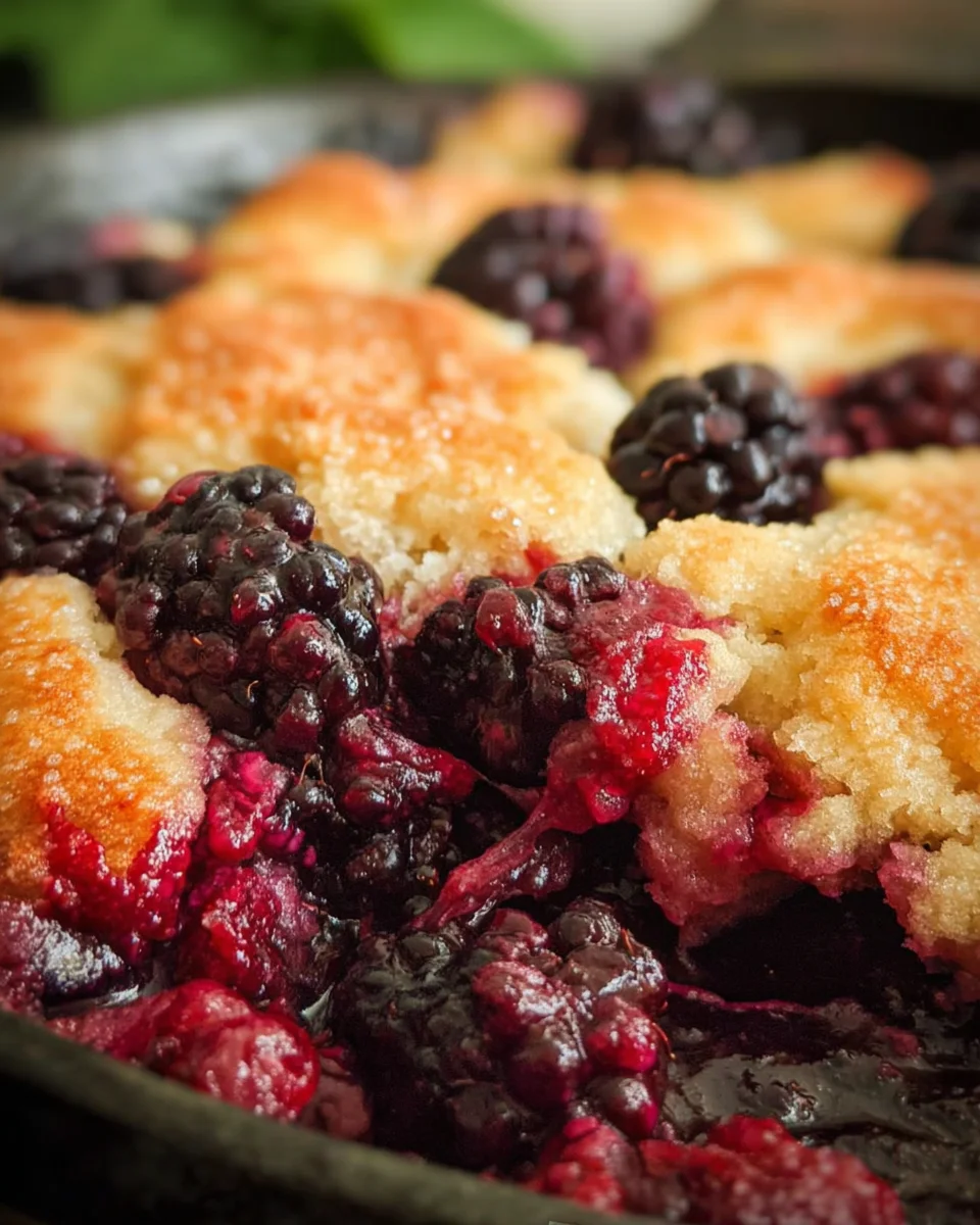 Grandmas Old Fashioned Blackberry Cobbler 3