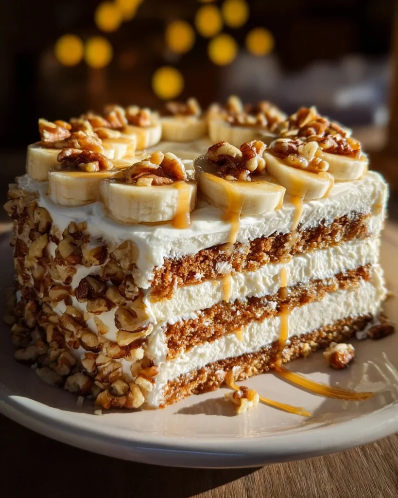 Heavenly Banana Walnut Cream Cake Recipe Made Easy