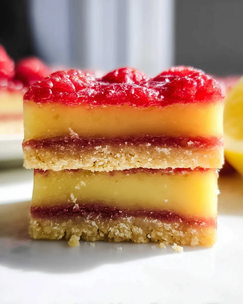 Lemon Raspberry Bars 20 Lemon Raspberry Bars