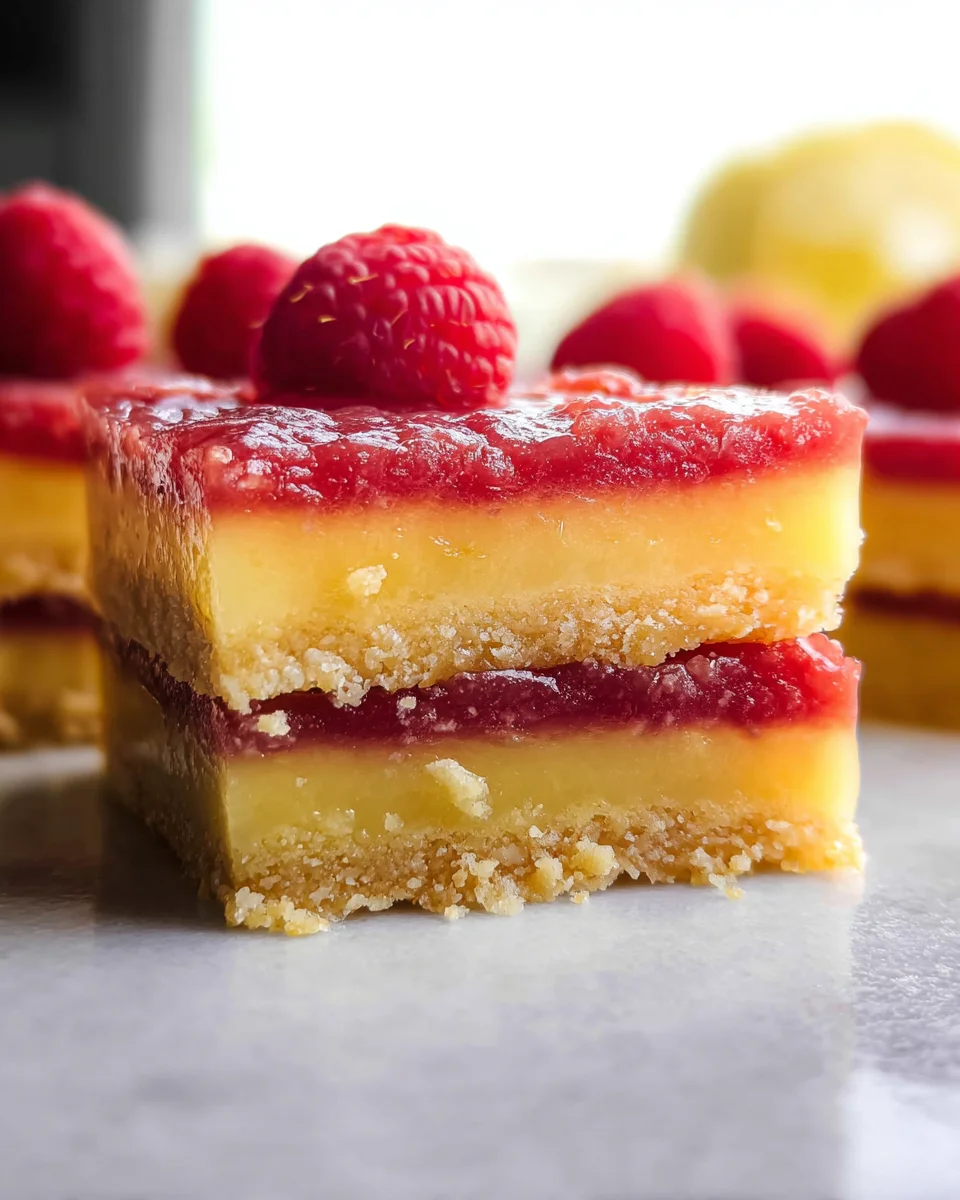 Lemon Raspberry Bars 17 Lemon