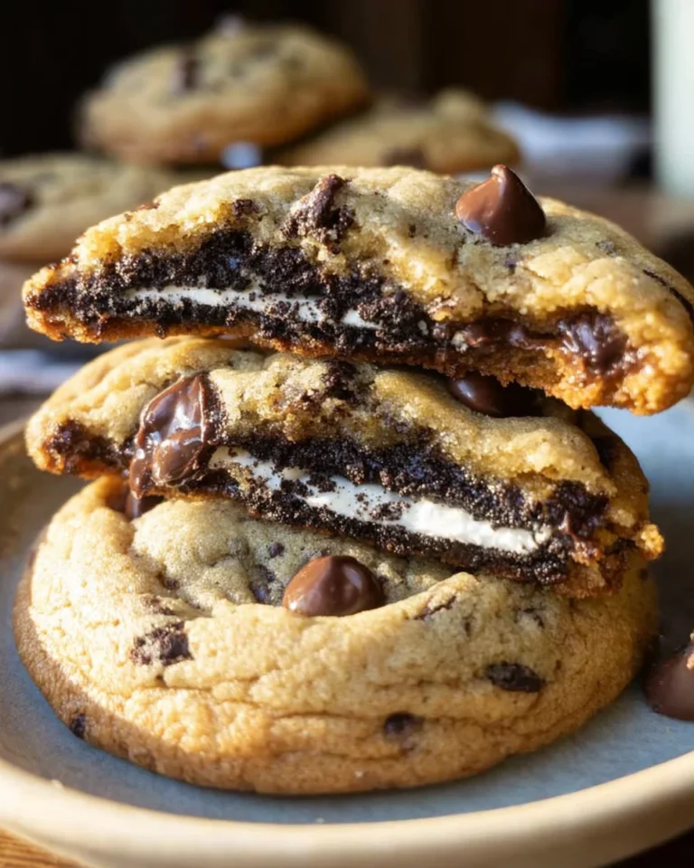 Oreo Stuffed Chocolate Chip Cookies