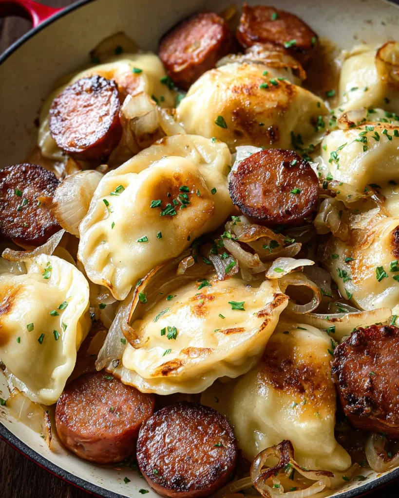 Pierogies and Kielbasa
