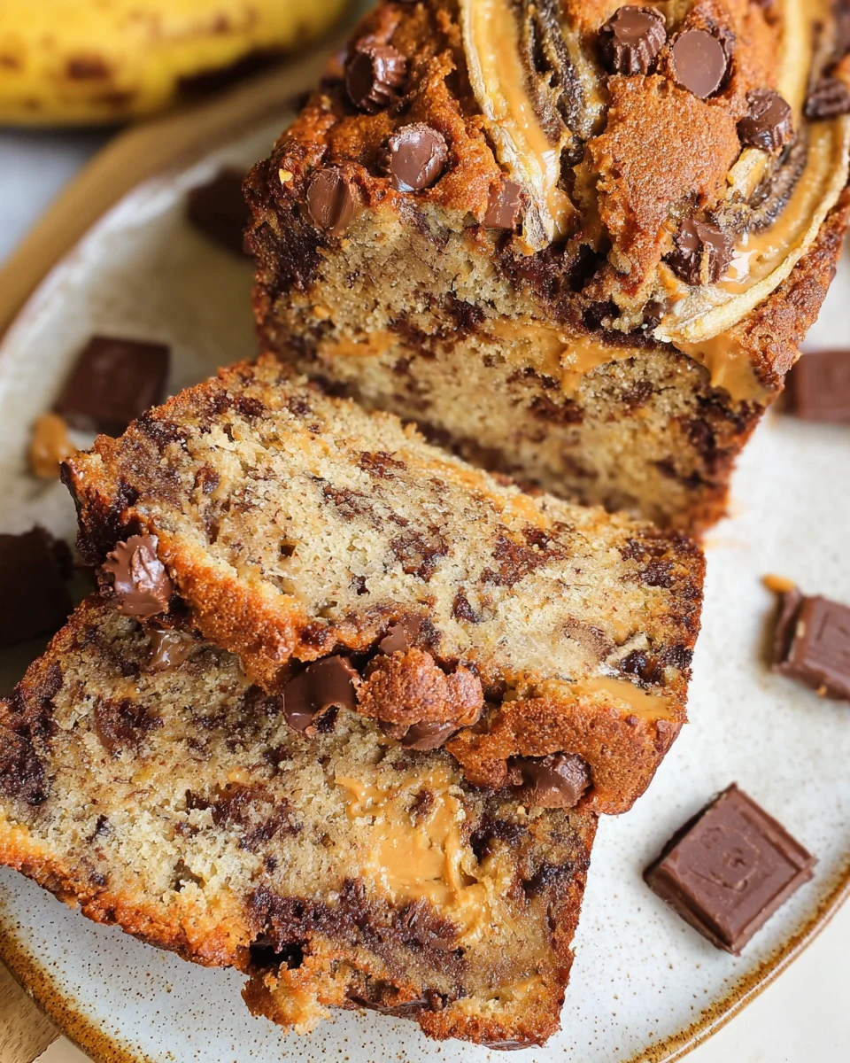 Reeses Peanut Butter Banana Bread 2
