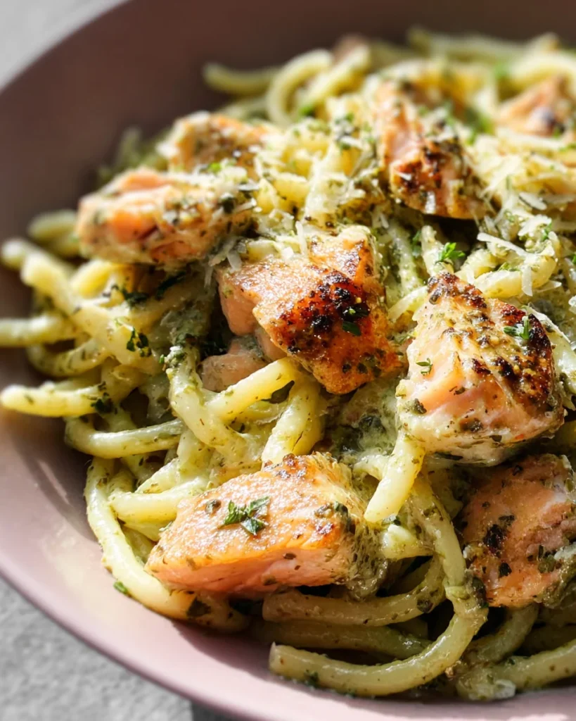 Salmon Pesto Pasta