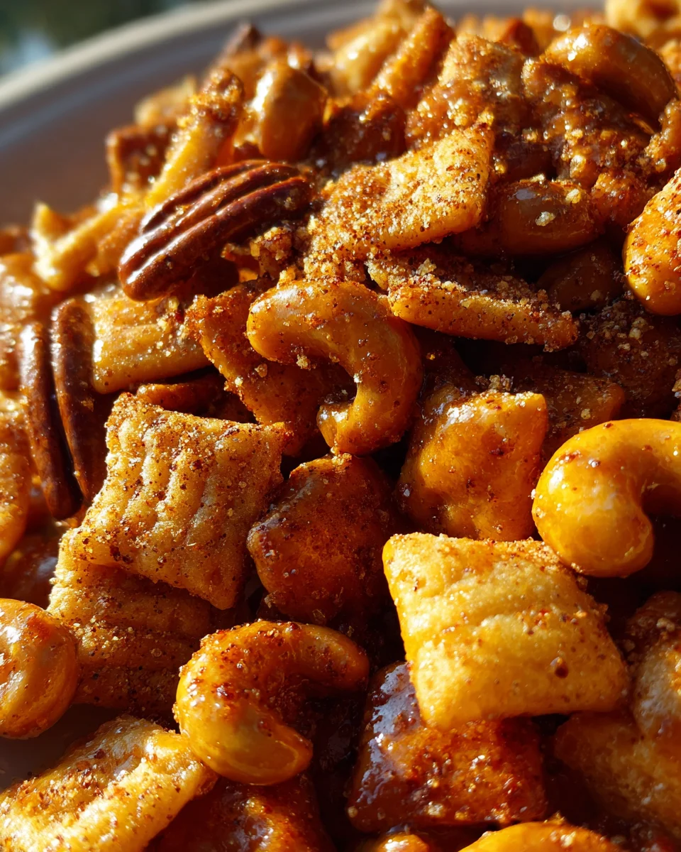 Salty Churro Toffee Snack Mix