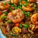 Shrimp Dirty Rice Skillet