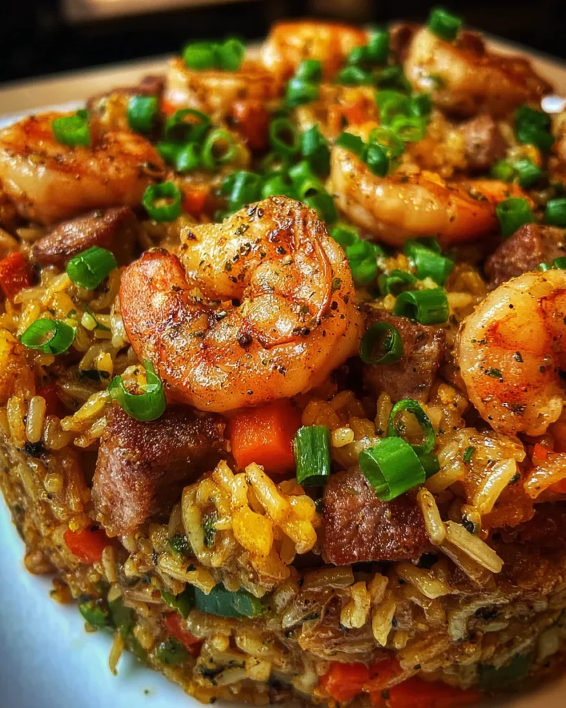 Shrimp Dirty Rice Skillet